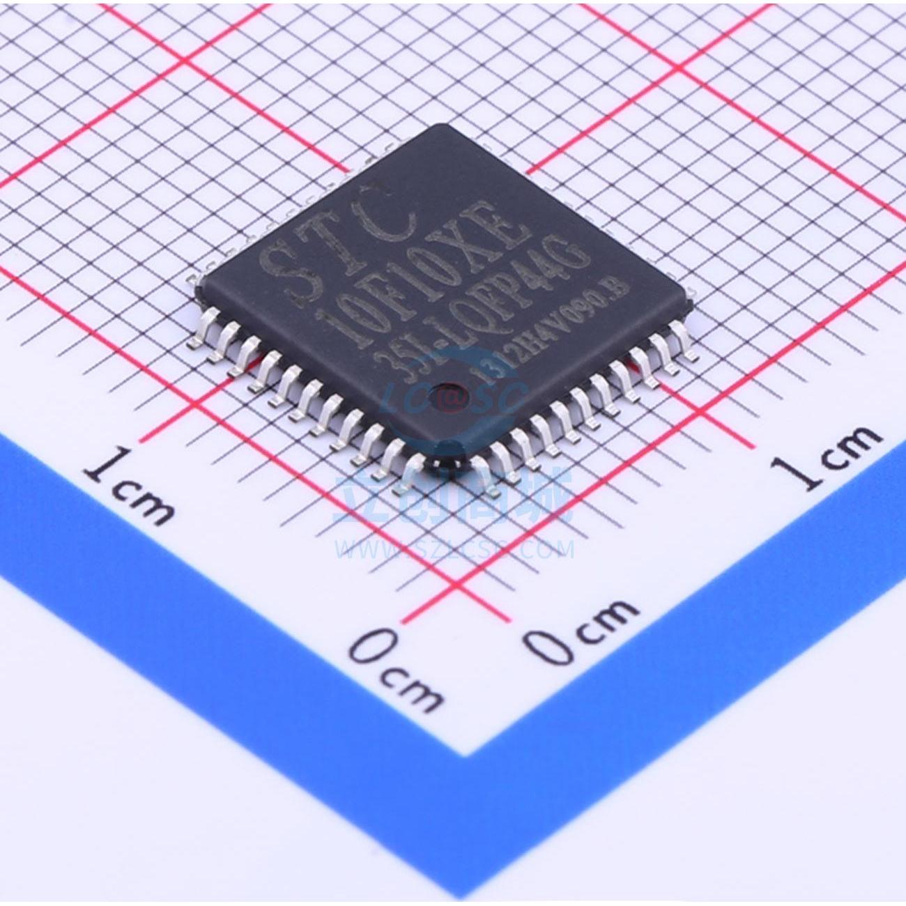 单片机(MCU/MPU/SOC) STC10F10XE-35I-LQFP44 LQFP-44_10x10x08P