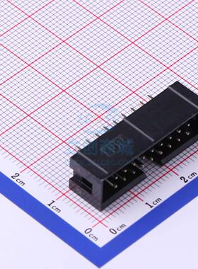 IDC连接器(牛角/简牛) 2.54-2*9P 直 简牛 直插,P=2.54mm BOOMELE