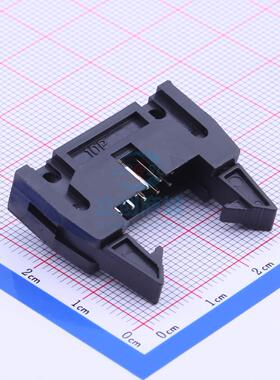 IDC连接器(牛角/简牛) 2.54-2*5PW牛角 弯插,P=2.54mm BOOMELE(博