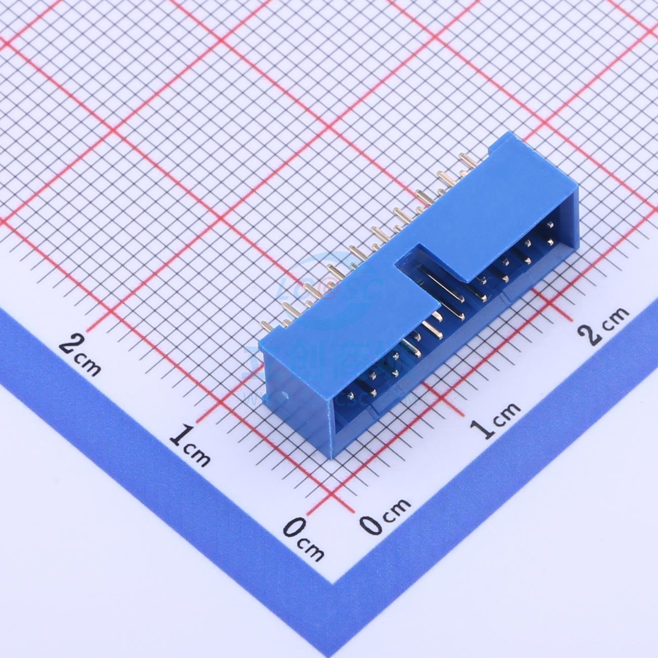 IDC连接器(牛角/简牛) A37-1BL01-111-A 直插,P=2mm XKB Connecti