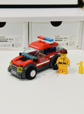 Bros Block国产积木小颗粒消防车人仔益智拼装玩具儿童礼物送男孩