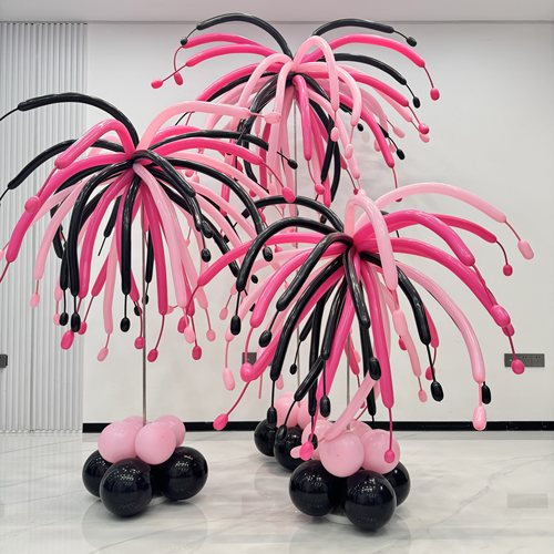 烟花气球立柱长条气球立柱