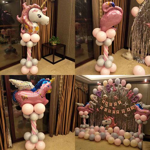 儿童宝宝生日酒店宴会立柱路引气球结婚礼场地装饰周岁寿宴布置品 - 封面
