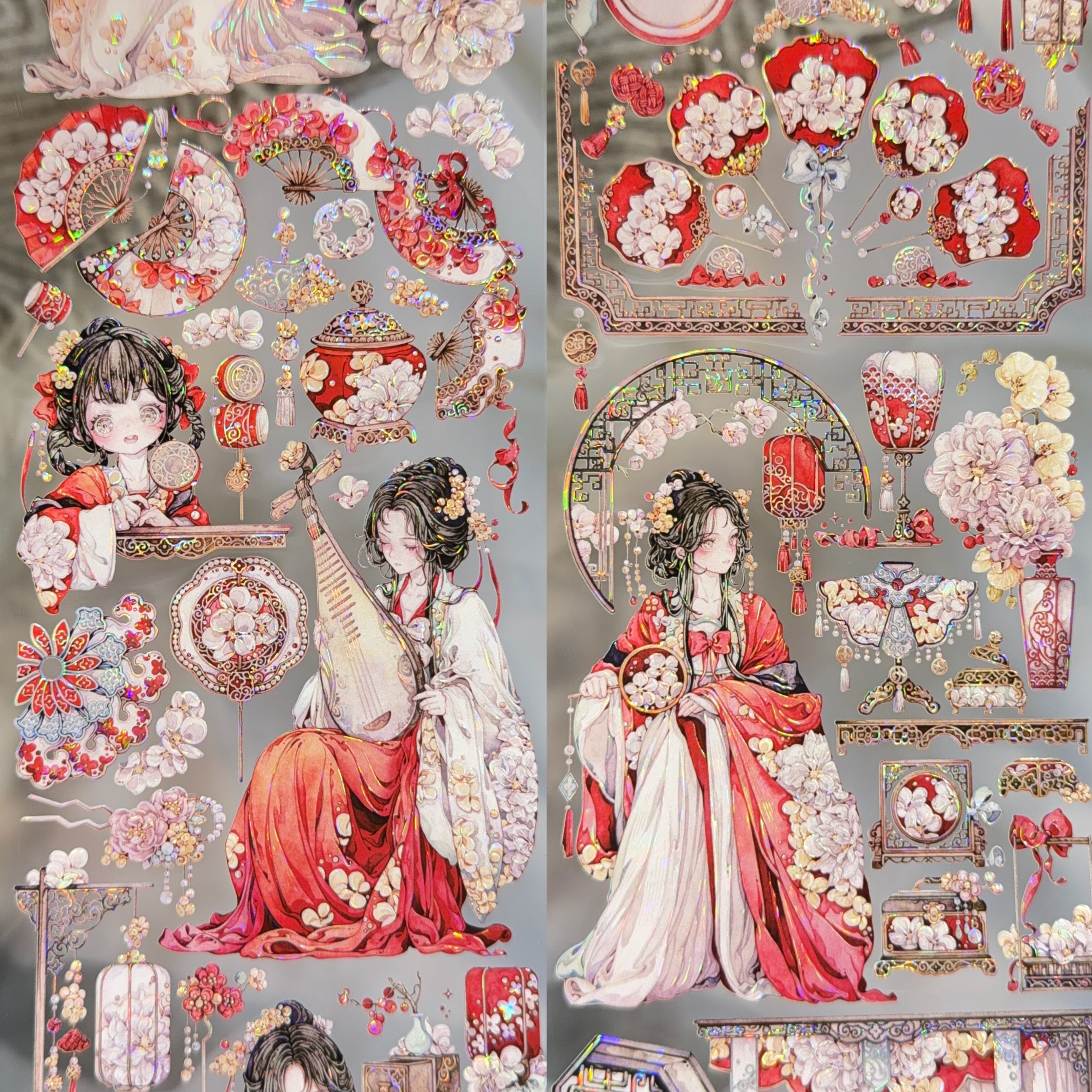 狮子太太分装手账胶带花灯霁霓裳季新年贺岁人物流麻咕卡手机拼贴,文具电教/文化用品/商务用品,和纸胶带,淘宝优惠券,粉丝福利购,淘宝优惠卷