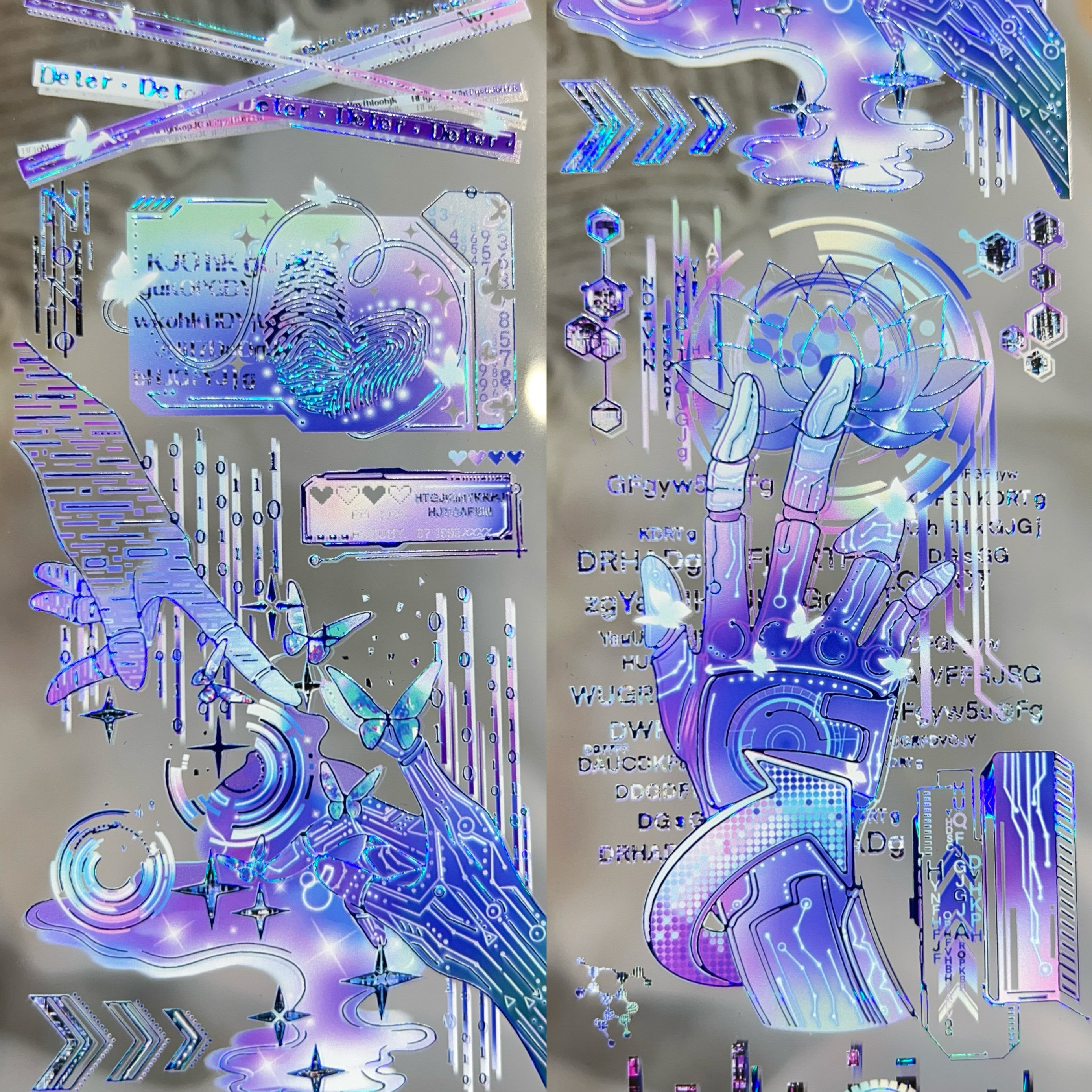 织星辰分装手账胶带虚拟代码赛博科技流麻咕卡苏辞安
