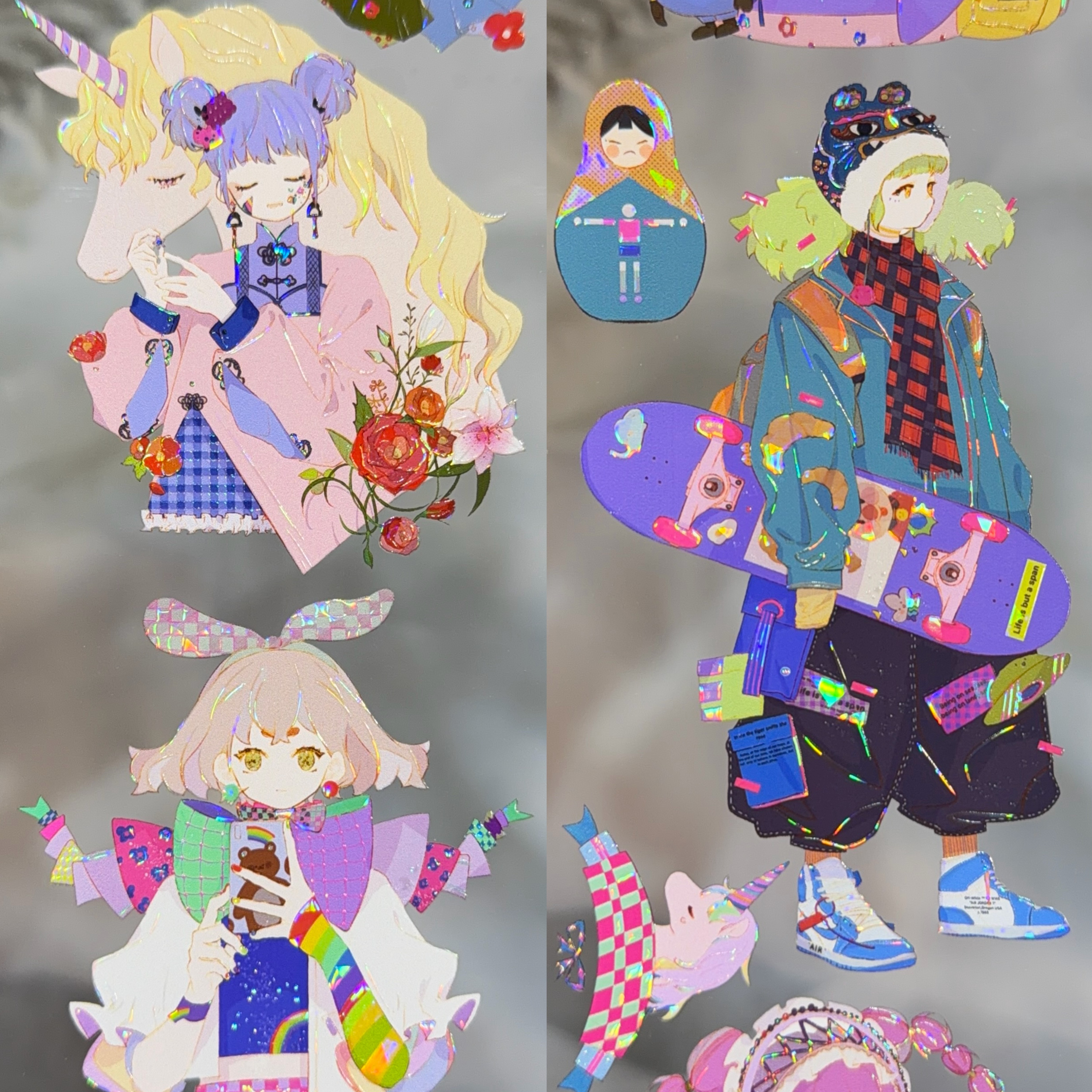 纯情男友分装手账胶带夜梦东京软糖波子汽水人物女孩男孩流麻咕卡