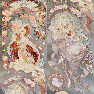 Shine分装手账胶带花诗笺森友会清风漫步粉纱柔幻彩林素心吟合集