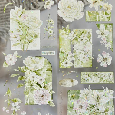 JUST分装手账胶带花间旧事桂花落花朵流麻咕卡拼贴背卡