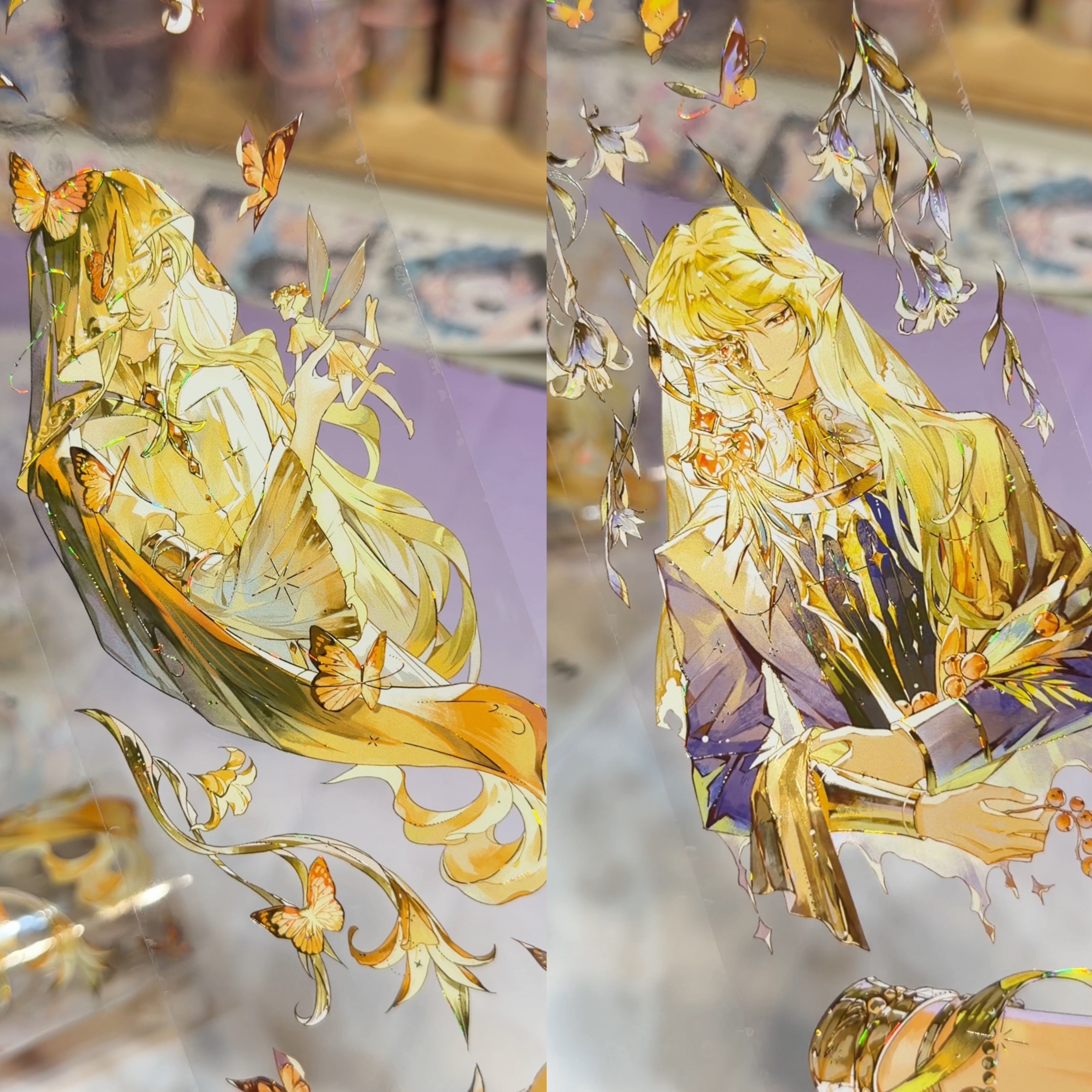 说出愿望吧分装胶带臆想深林人物黄系流麻咕卡手账拼贴贴纸