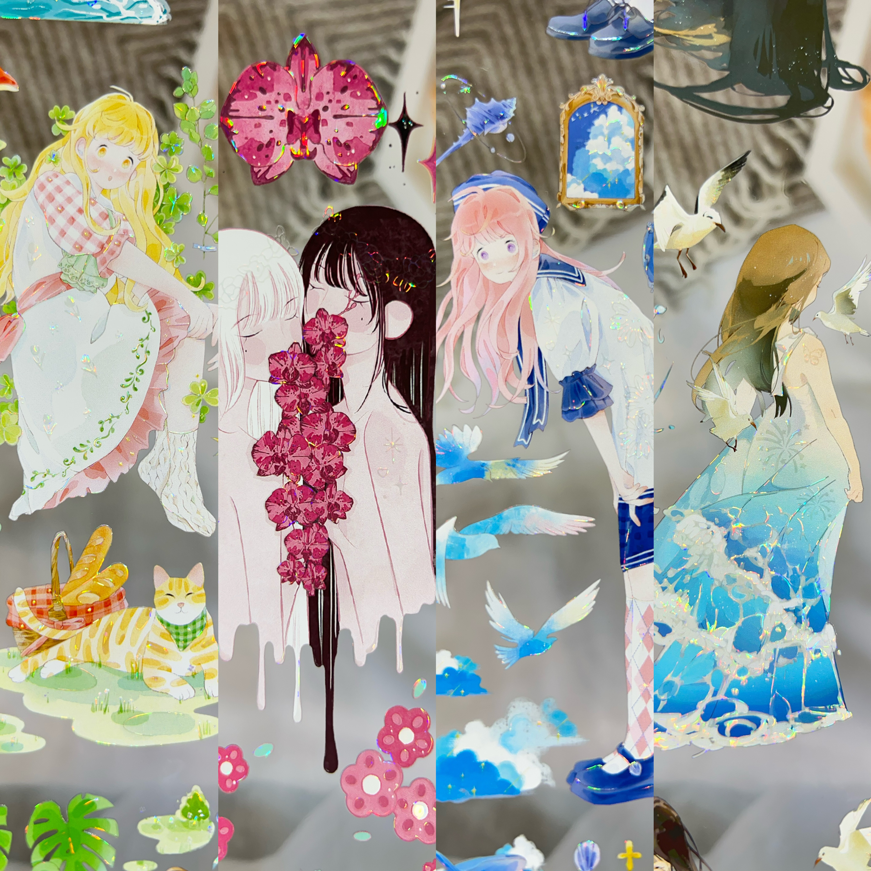 行野分装胶带花园散落光海夏屿晴空盛夏人物可爱合集流麻咕卡手账