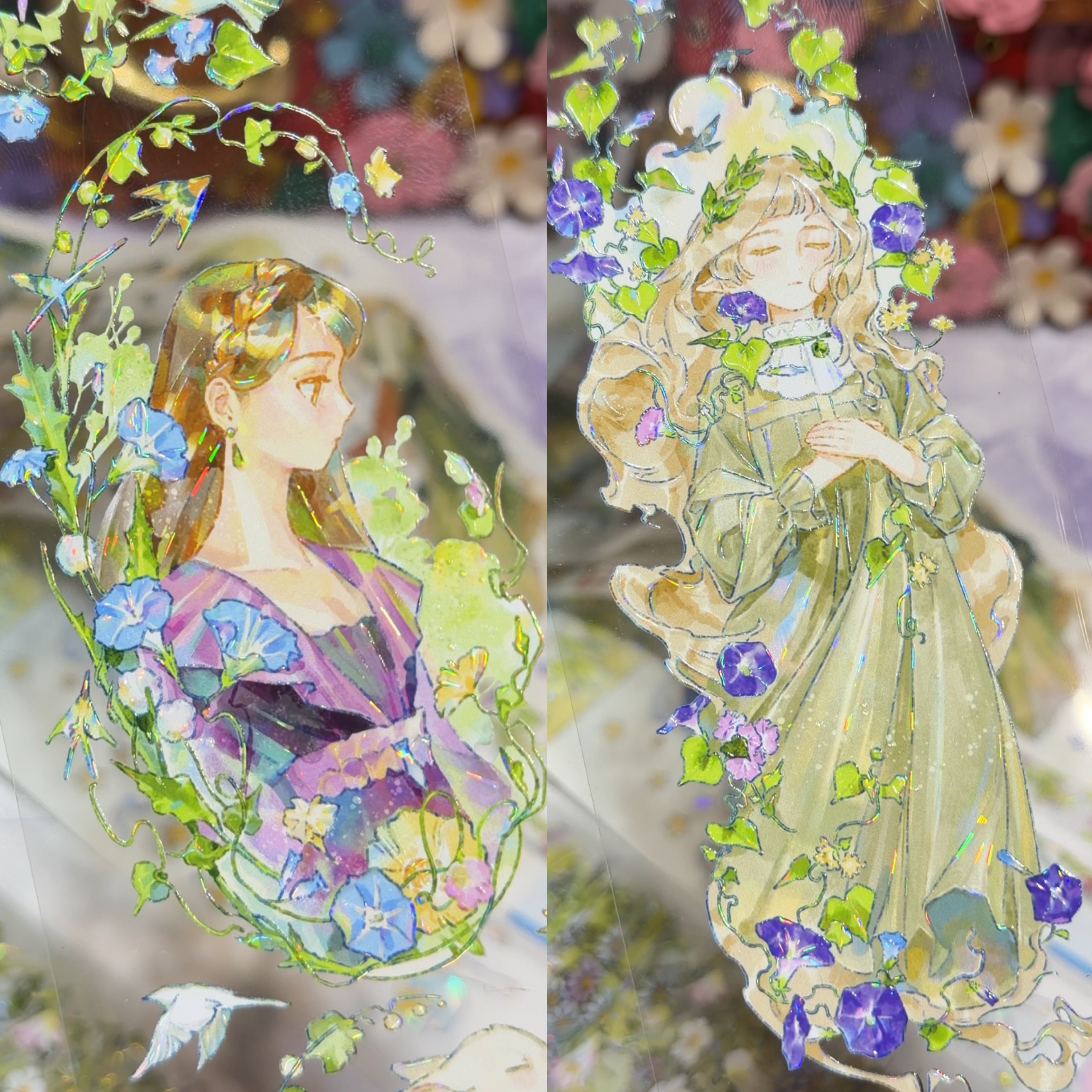 说出愿望吧分装手账胶带山林奇迹逐光牧歌绿野童谣人物合集春季绿