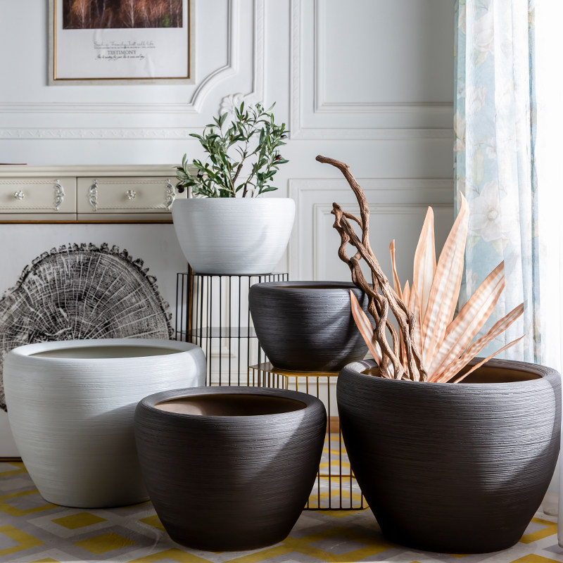 景德镇陶瓷花盆碗水培碗莲睡莲金鱼缸乌龟缸锦鲤缸书画缸庭院摆件