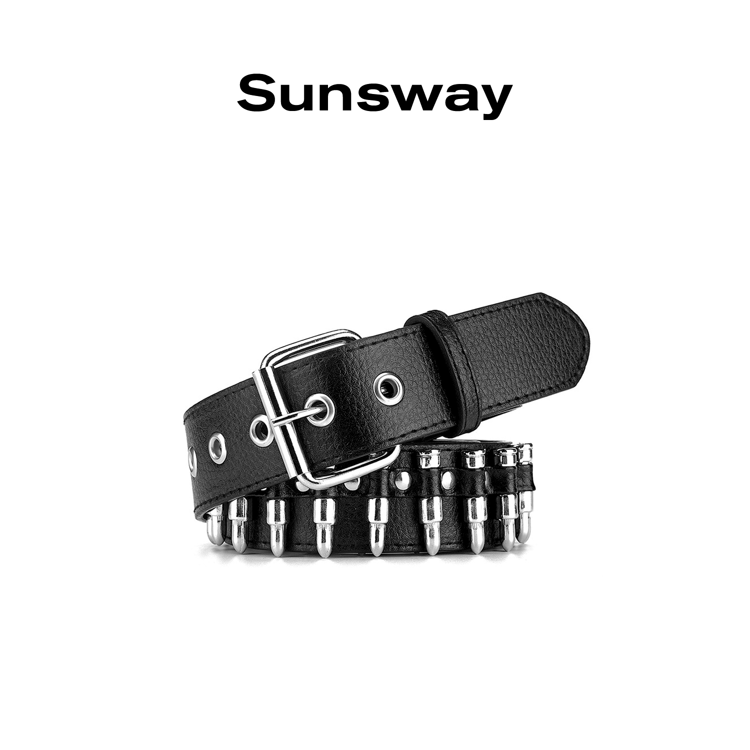 朋克风铆钉子弹头y2k腰带