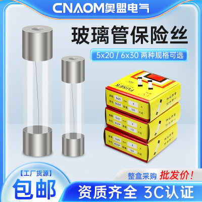 玻璃保险丝管熔断器6*30