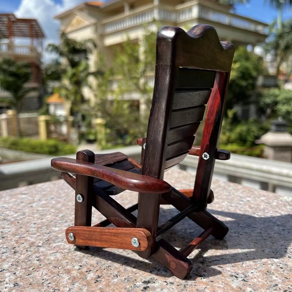 HM079原木原色小摆件手机支架小置物架收纳架