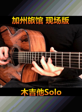 Hotel California加州旅馆 Don Felder现场版Solo 谱+同步视频