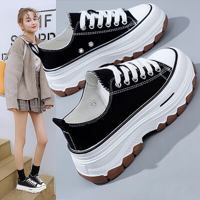 帆布鞋女2025新款春季软底不累脚