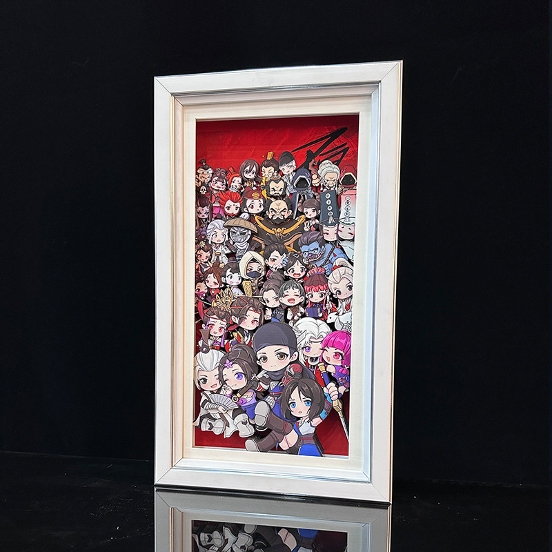 国漫画江湖之不良人卡通全家福3d立体画挂画李星云装饰画国漫潮玩