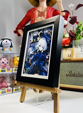 原神散兵雷电将军芙宁娜钟离魈温迪3D手办周边立体画摆件手工礼物