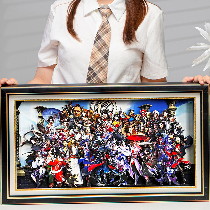 画江湖之不良人全家福3d立体画李星云装饰画手办国漫潮玩盲盒礼品