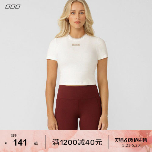 LJ短袖女运动上衣罩衫