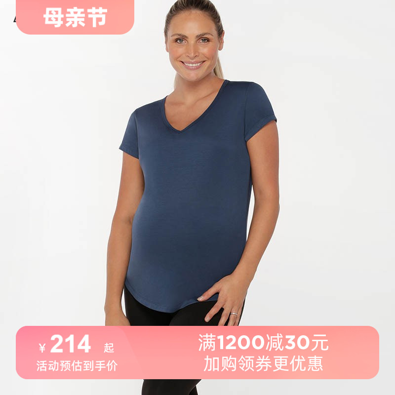 Lorna Jane 孕妇清爽T恤夏季孕妇装Bump孕妇上衣打底修身短袖 运动服/休闲服装 运动T恤 原图主图