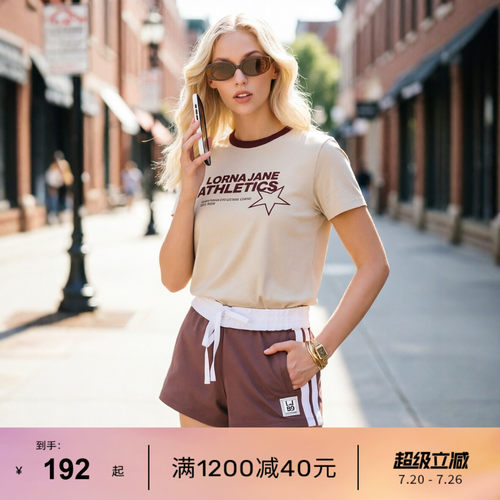 LornaJane修身短袖瑜伽T恤女