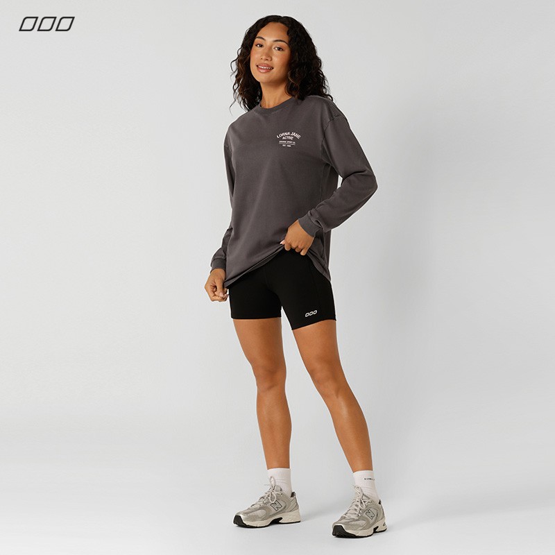 LornaJane瑜伽健身运动瑜伽t恤长袖上衣罩衫SPORT健身服瑜伽服女
