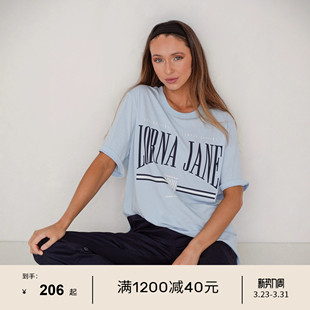 LornaJane运动瑜伽t恤短袖 RELAX跑步健身女瑜伽服LJ 上衣背心罩衫