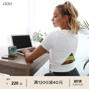 ACTIVE瑜伽健身女LJ瑜伽服 上衣罩衫 LornaJane短款 运动T恤短袖