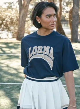 LornaJane运动短袖T恤上衣罩衫训练服宽松CHEER瑜伽健身骑行女LJ