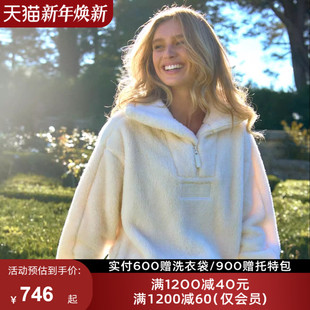 秋冬绒LornaJane运动上衣罩衫 卫衣瑜伽服TEDDY健身网球女 外套长袖