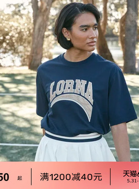 LornaJane运动短袖T恤上衣罩衫训练服宽松CHEER瑜伽健身骑行女LJ