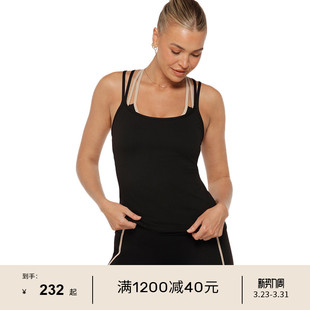 LornaJane运动背心女上衣STRAPPED细肩带交叉美背修身 健身跑步