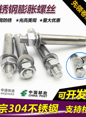 M12 M14 M16 304不锈钢外膨胀螺栓 拉爆螺丝钉M12x80-100-120-200