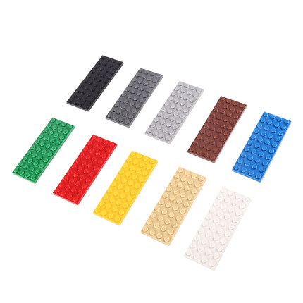 MOC建筑楼小颗粒拼装积木3030配件4x10双面底板DIY零件兼容乐高