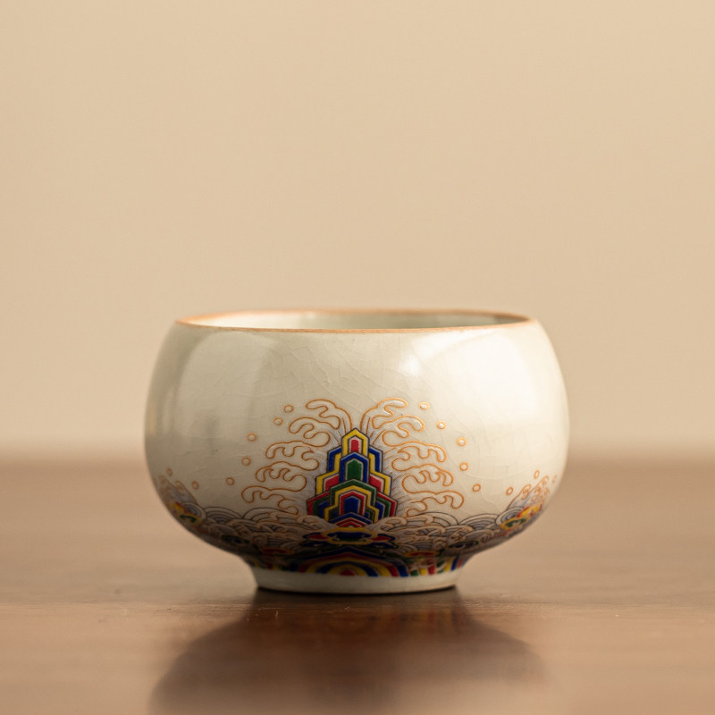 恬静生活汝窑茶杯海崖开片品茗杯单杯茶杯冰裂釉主人杯个人专用,餐饮具,茶杯,淘宝优惠券,粉丝福利购,淘宝优惠卷