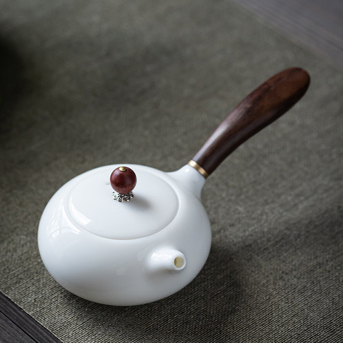 德化白瓷带过滤羊脂玉功夫茶具