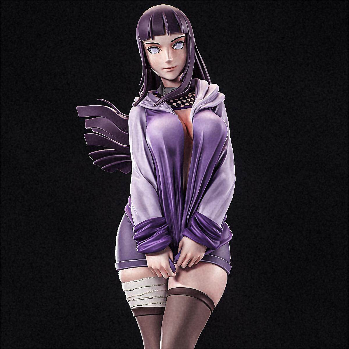 3D打印火影忍者日向雏田STL模型