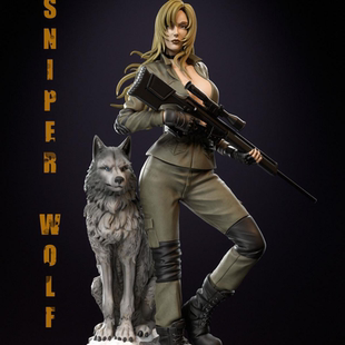 合金装备 狙击雪狼3D打印模型STL图纸模型素材白模{自动发货}