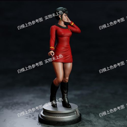 独家gk现货白模星际迷航乌胡拉中尉3d打印模型上色练习雕像高颜值