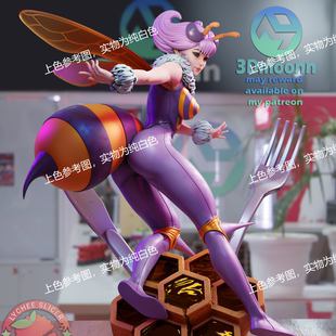 恶魔战士 女皇蜂3D打印模型STL图纸模型素材白模{自动发货}