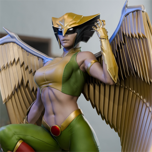 3D打印漫画鹰女STL模型图纸