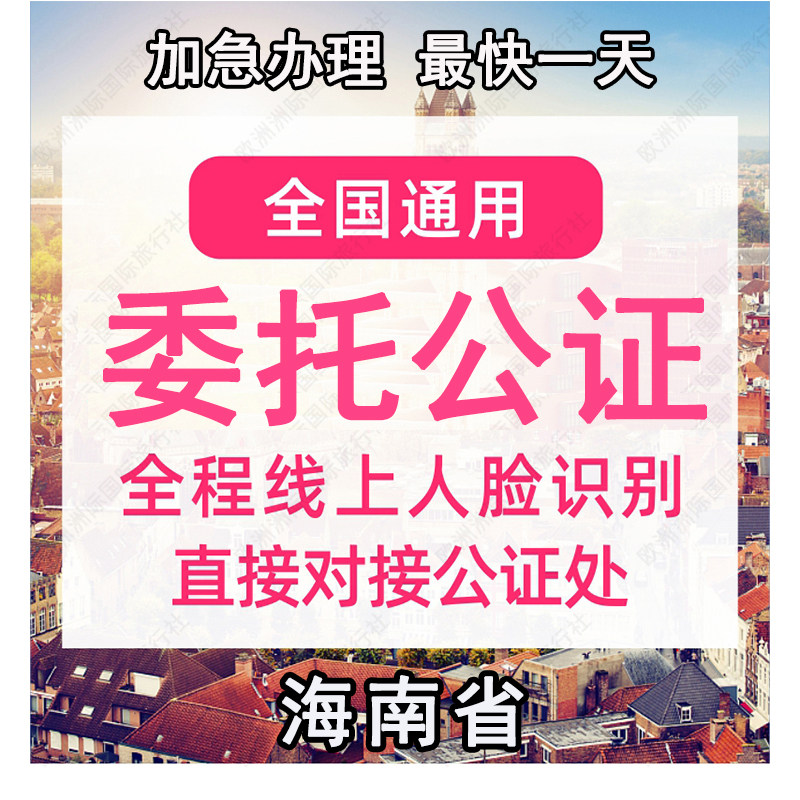 海南省公证处委托书声明签名字出商务服务