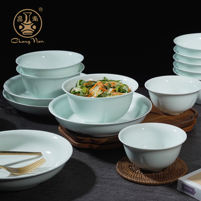 景德镇食品级高温陶瓷5英寸吃饭碗昌南旗舰店官方正品家用米饭碗