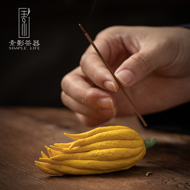佛手线香炉 卧香炉 家用室内 禅意线香插香座 熏香炉茶桌家居摆件,家居饰品,香托/香盘/香座/香插,淘宝优惠券,粉丝福利购,淘宝优惠卷