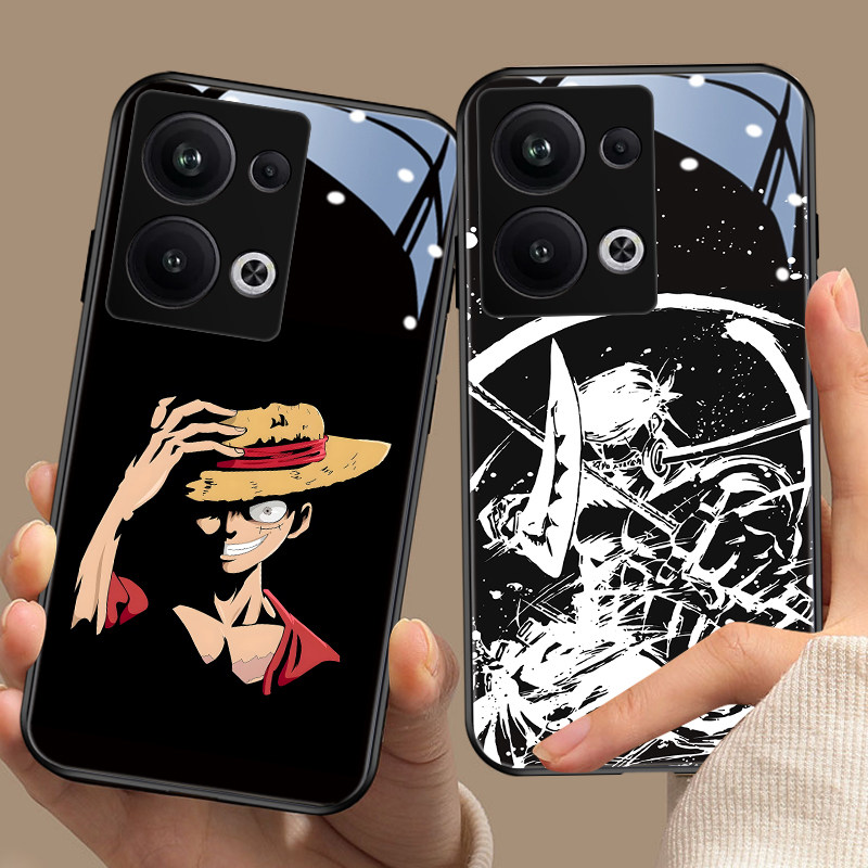 海贼王oppo动漫玻璃手机壳