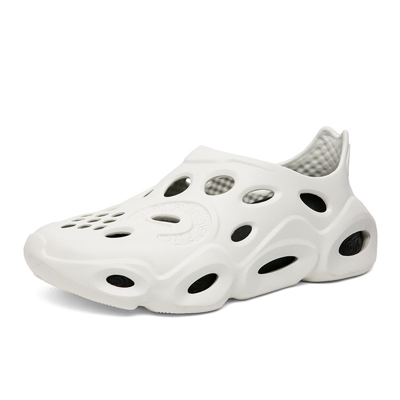 COCONUT CAVE SHOES MENS SUMMER 2024 NEW CUTOUT BREATHABLE BEACH SANDALS MENS SOFT-SOLED LIGHTWEIGHT SLIPPERS