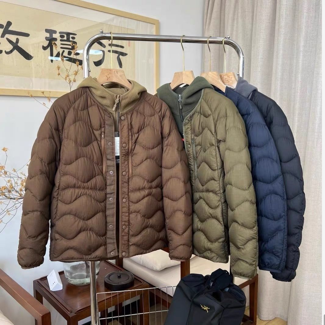 试衣间白山合作款男女装轻型羽绒茄克外套羽绒服橄榄色442562