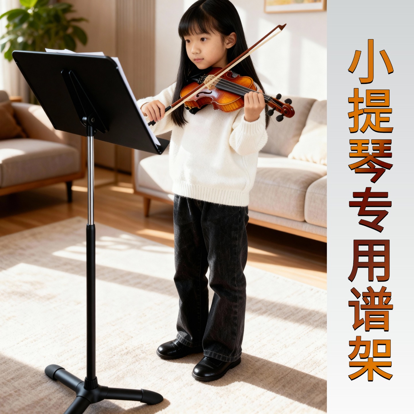 银鱼小提琴专用可升降乐谱架